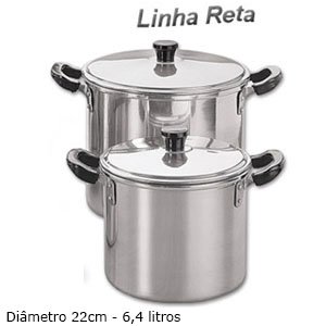 Caldeirão Reto Polido 6,4 Litros - Nº 22
