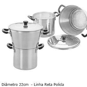 Cuscuzeiro Reto 23cm