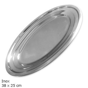 Travessa Oval Rasa Inox