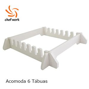 Suporte p/ 6 Tábuas de Polipropileno - Chef Work