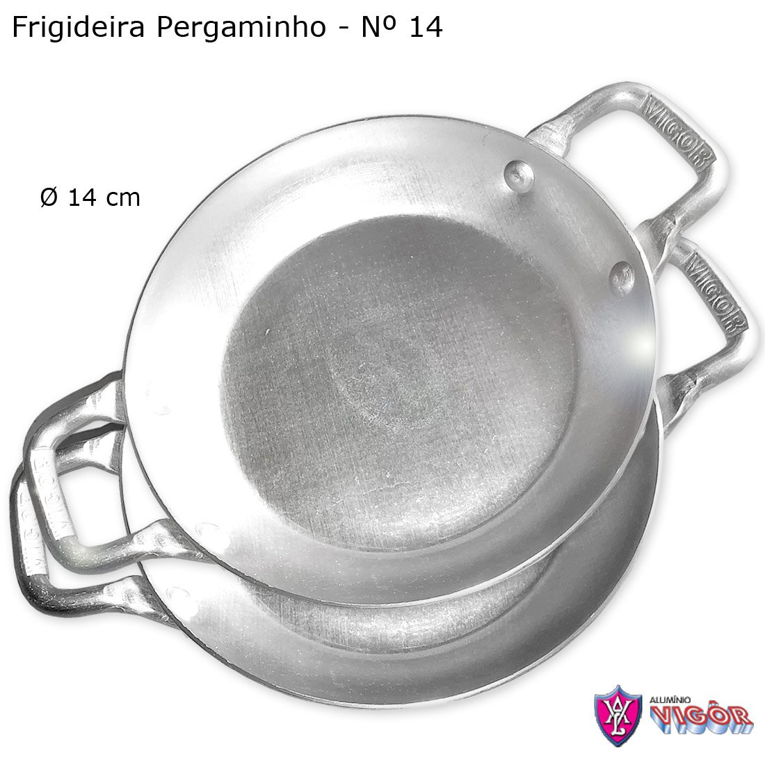 Conjunto 5 Frigideiras Pergaminho com Alças Nº 14 - Vigor - Imagem 2