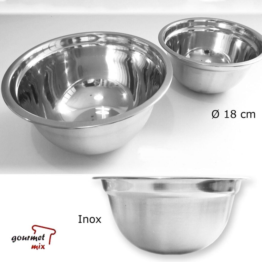 Tigela Bowl Saladeira Aço Inox 18 cm - Gourmet Mix