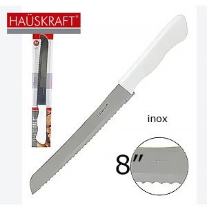 Faca para Pão Inox 8" - Haüskraft